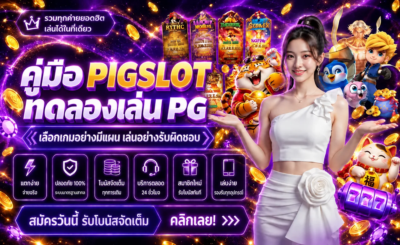 PIGSLOT ทดลองเล่น PG | คู่มือเลือกเกมอย่างมีแผน